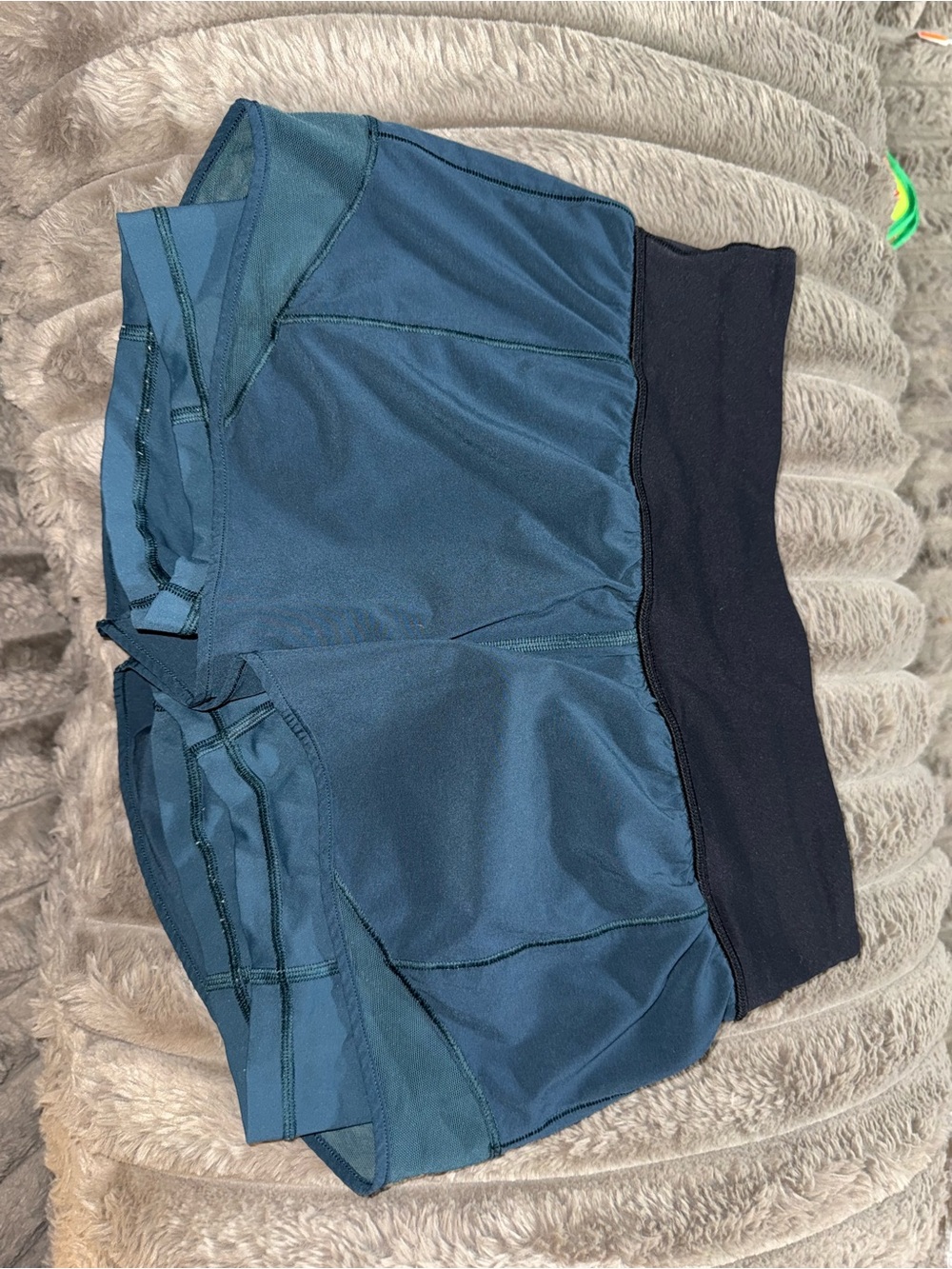 lululemon athletica Deep Teal Blue Workout Shorts